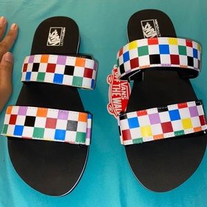 Vans Rainbow Cayucas Slides SIZE 10W